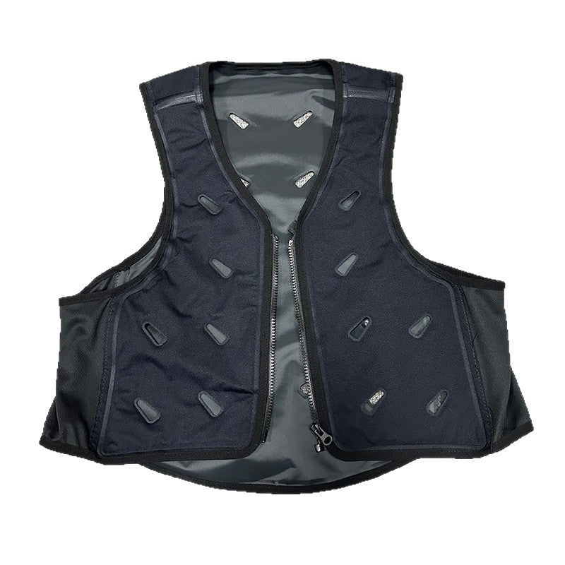 Unisex nan modulare Ventilationsweste mit Einlassöffnungen für Clip‑Lüfter und verstellbarem Schnellverschluss Drune