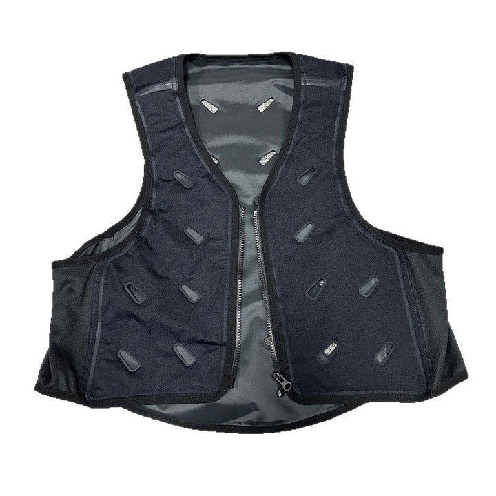 Unisex nan modulare Ventilationsweste mit Einlassöffnungen für Clip‑Lüfter und verstellbarem Schnellverschluss Drune