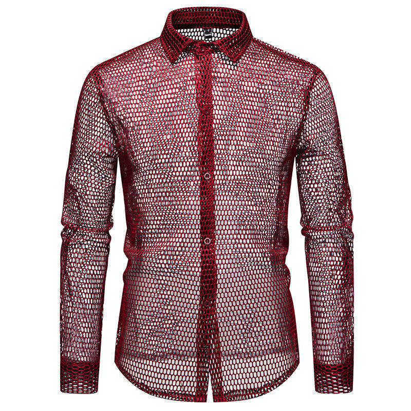 Herren Mesh-Hemd aus hochwertigem Material mit innovativem Design Drune