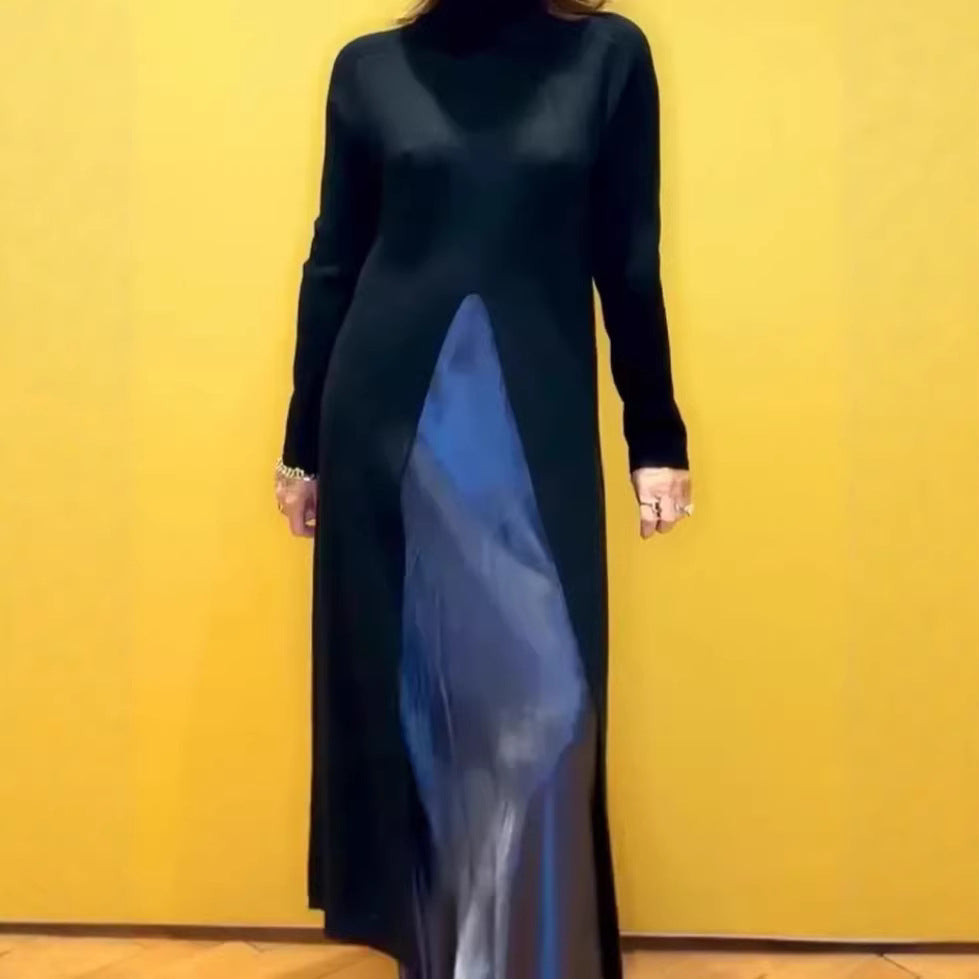 Damen Elegantes Maxi-Kleid mit raffiniertem Seitenschlitz Drune