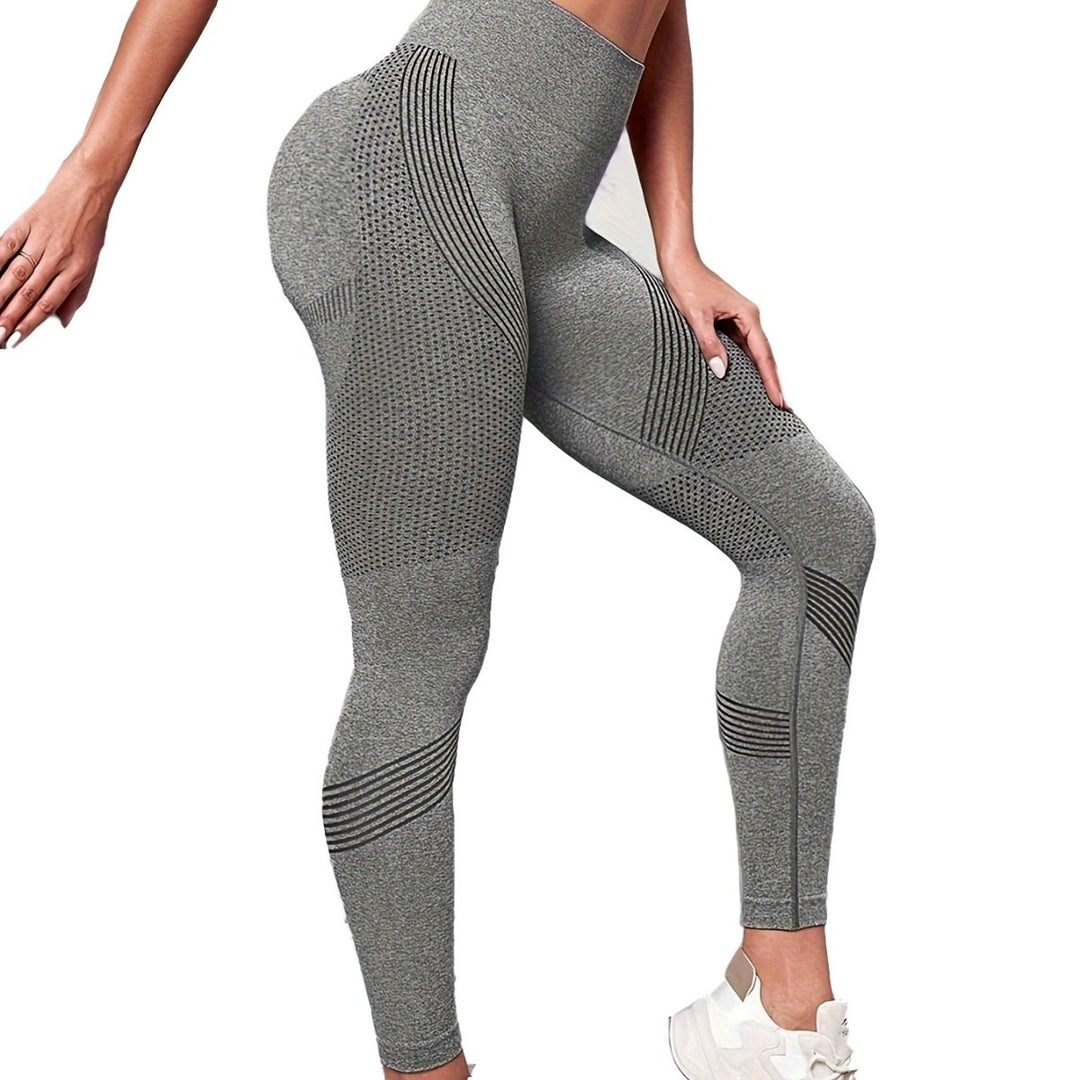 Damen Sport-Leggings mit hohem Bund und atmungsaktivem Design Drune