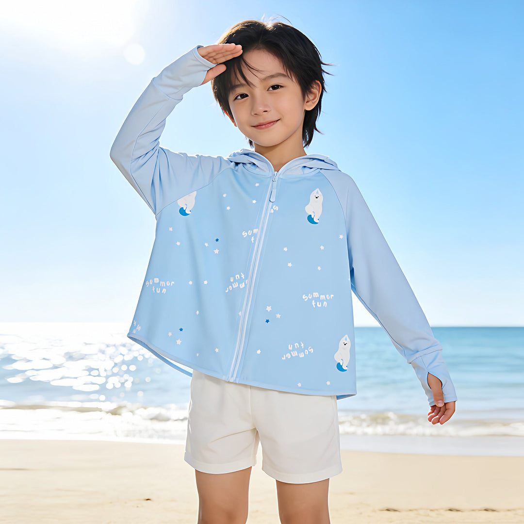 Damen Sommerliche UV-Schutzjacke mit Kapuze Drune