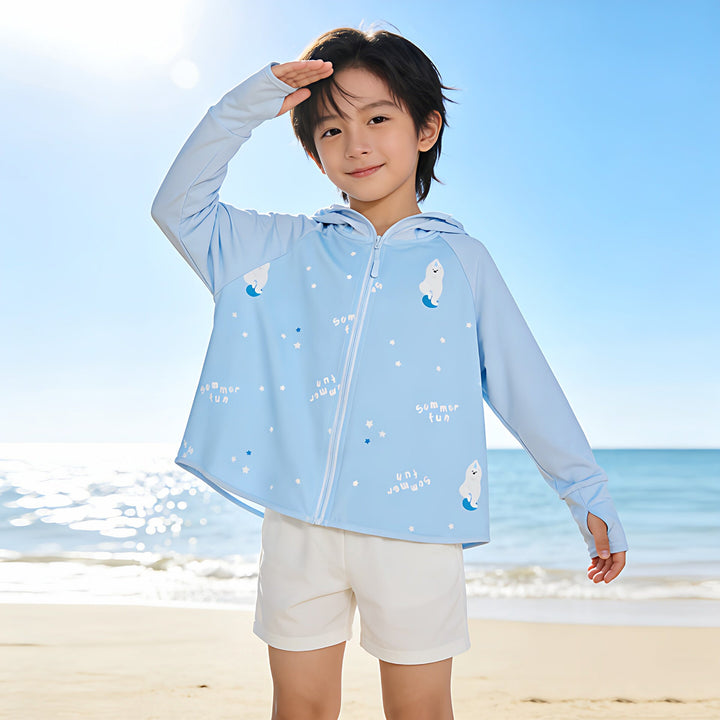 Damen Sommerliche UV-Schutzjacke mit Kapuze Drune