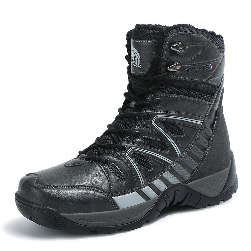 Damen Wasserdichte Winter-Trekkingstiefel mit isolierendem Futter und rutschfester Sohle Drune
