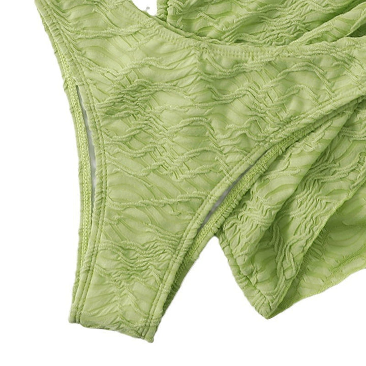 Damen Bandeau-Bikini mit dekorativem Kettenring Drune