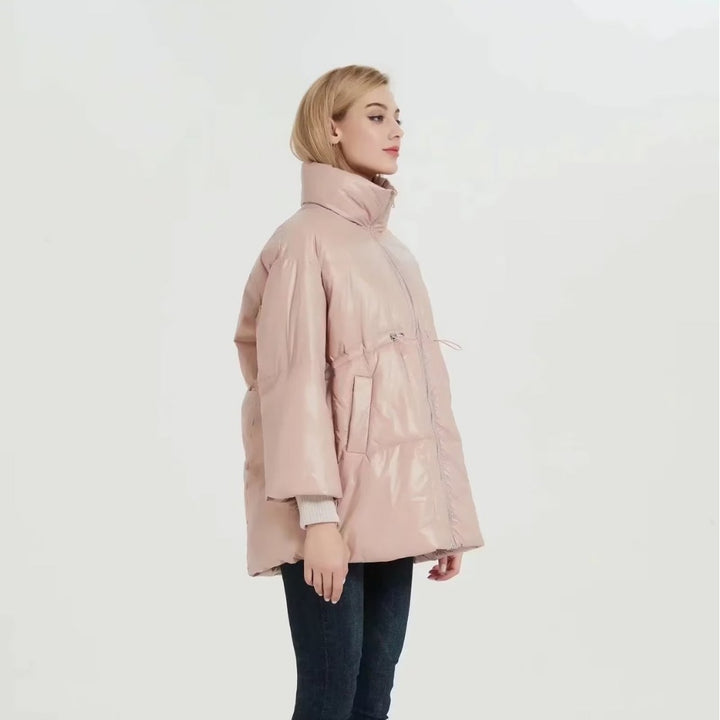 Damen gesteppte Übergangsjacke mit hohem Kragen und praktischen Seitentaschen Drune