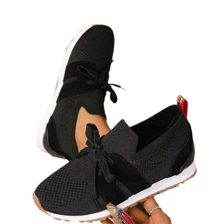 Damen nan leichte Strick-Sneaker mit ergonomischem Memory-Fußbett und rutschfester Profilsohle Drune
