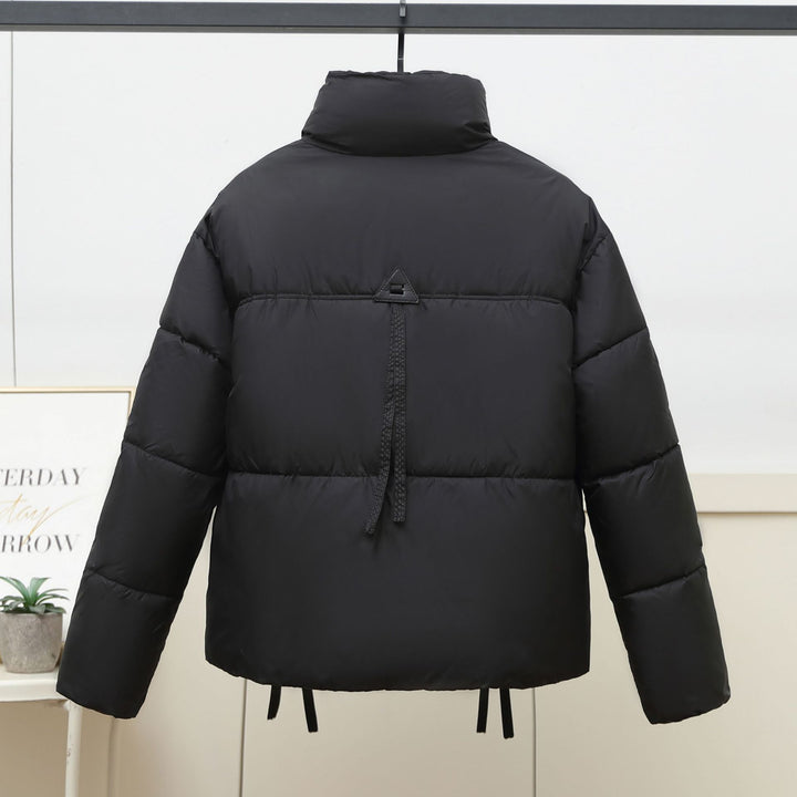 Damen gesteppte Übergangsjacke mit hohem Kragen und modernen praktischen Taschen Drune