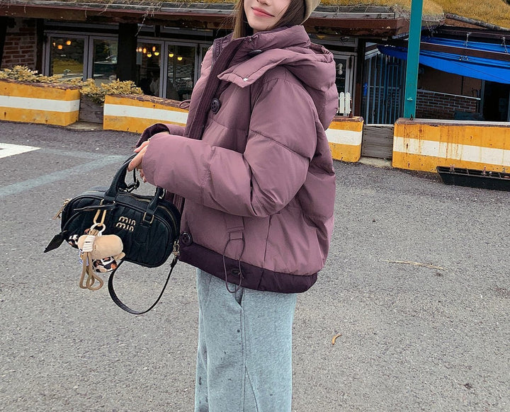Damen modische Übergangsjacke mit modernem Stehkragen und praktischen Taschen Drune
