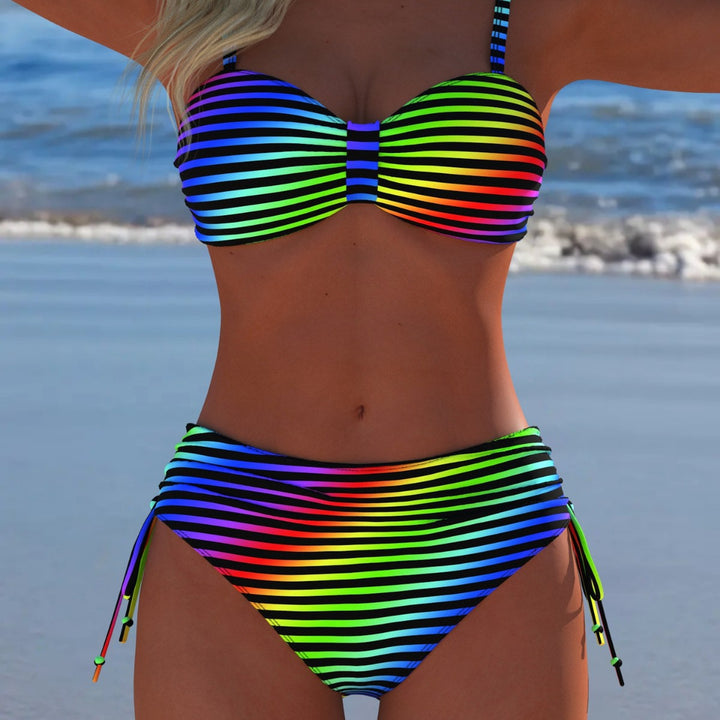 Damen Bikini-Set mit vielseitigem Rippendesign und komfortabler Höckerform Drune