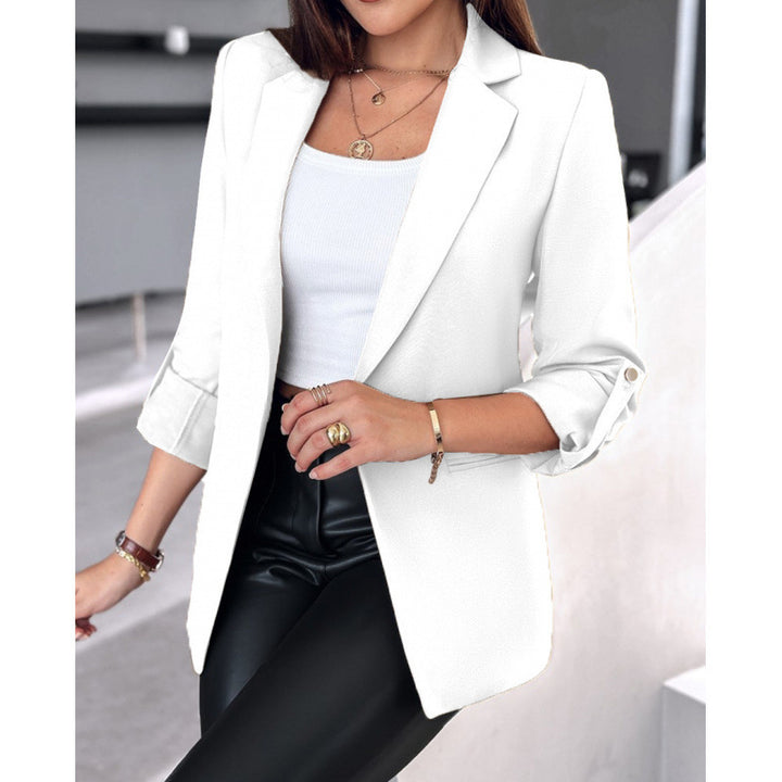 Damen elegante Blazerjacke mit modischem Schnitt Drune
