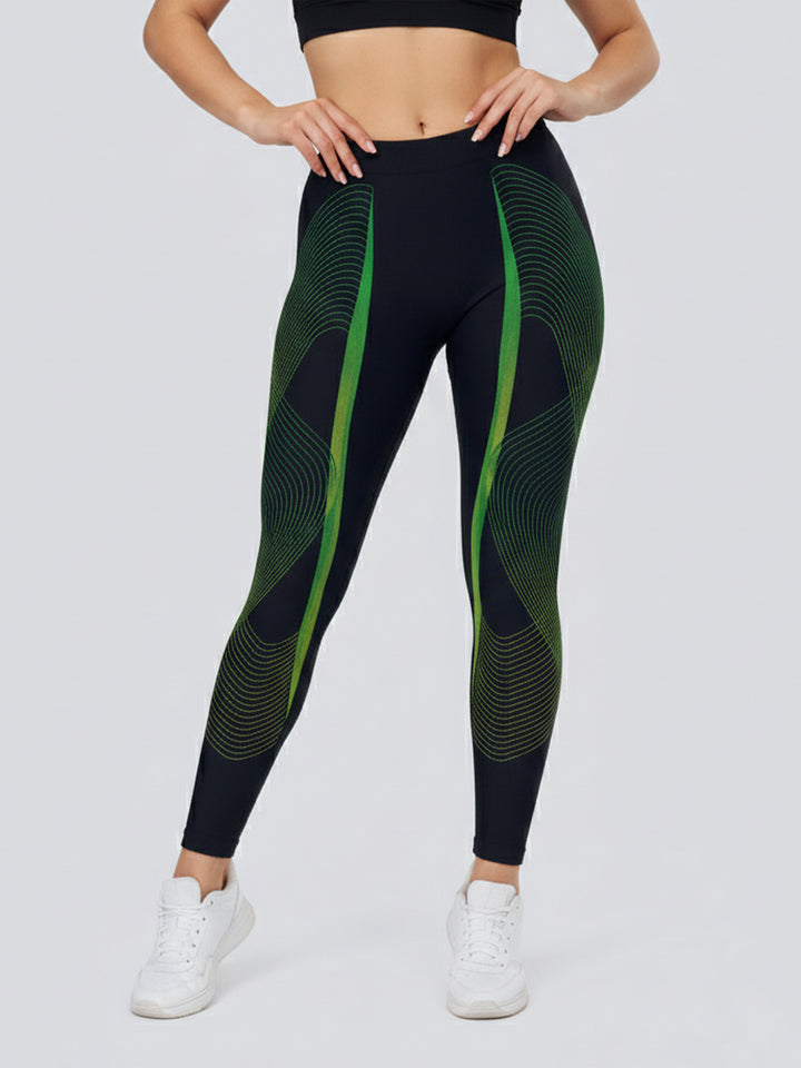 Damen Sportlegging mit stilvollem grafischen Design Drune
