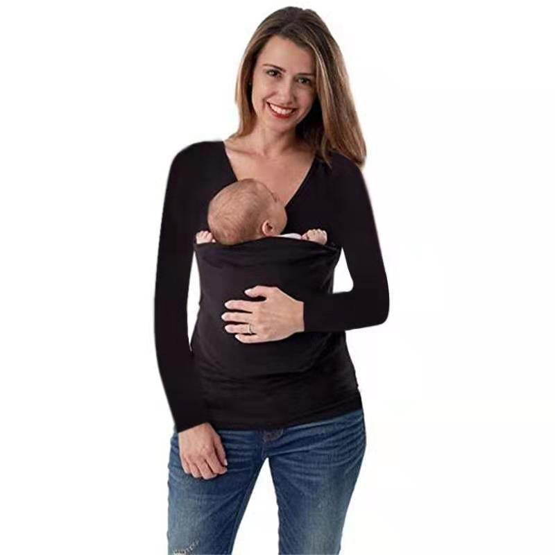 Damen Tragepullover mit V-Ausschnitt und langem Arm Drune