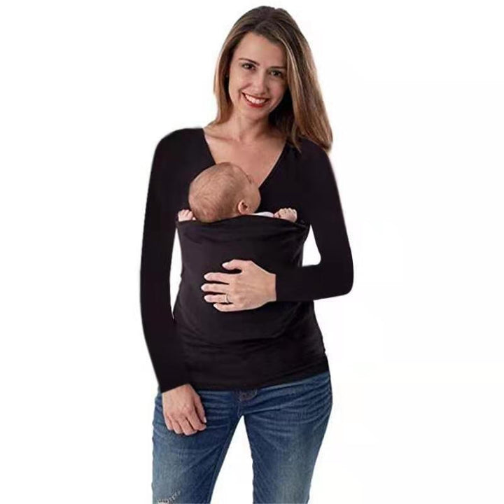 Damen Tragepullover mit V-Ausschnitt und langem Arm Drune