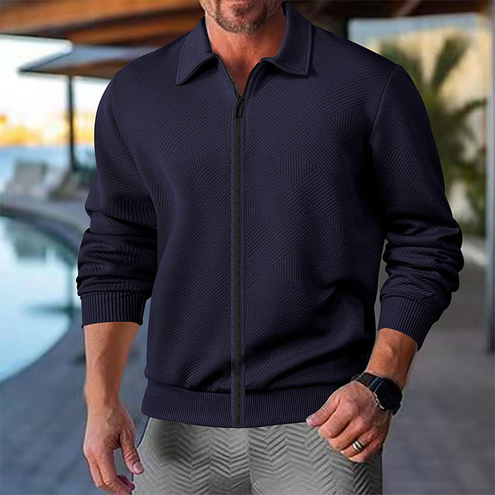 Herren Leichte Freizeitjacke mit strukturiertem Design Drune
