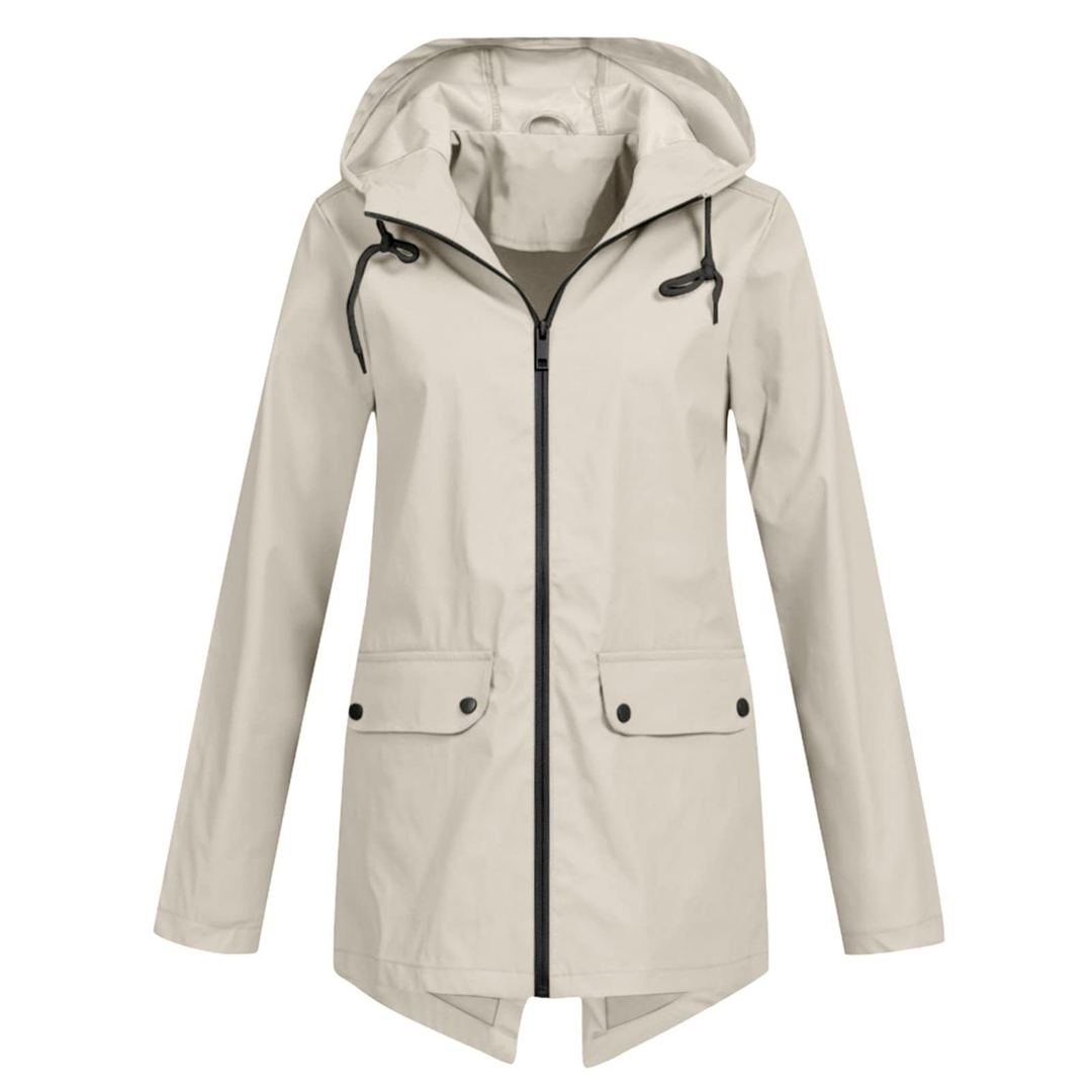 Drune | Damen Kapuzen-Langjacke