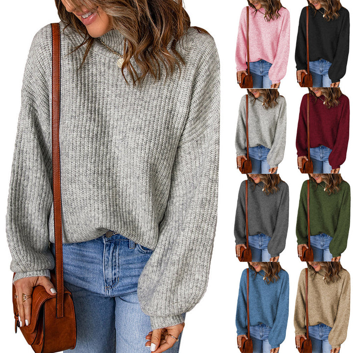 Damen Grobstrickpullover Drune