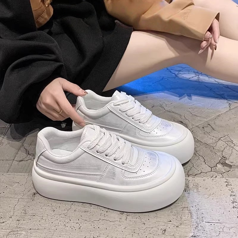 Damen Plateau Sneakers mit ergonomischer Sohle und atmungsaktivem Obermaterial Drune
