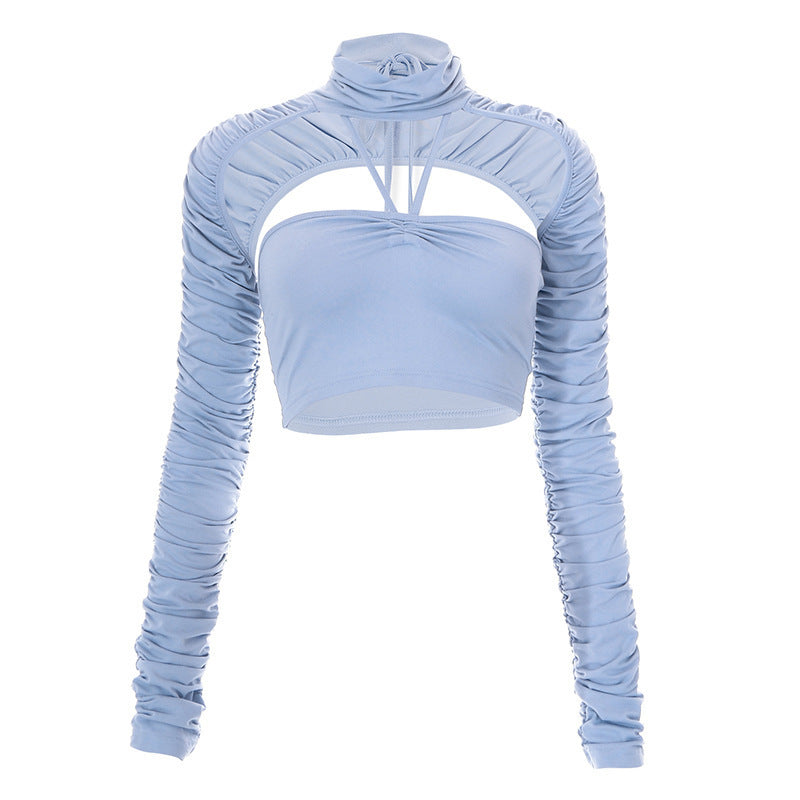 Damen trendiges Oberteil mit raffiniertem Schlauchdesign Drune