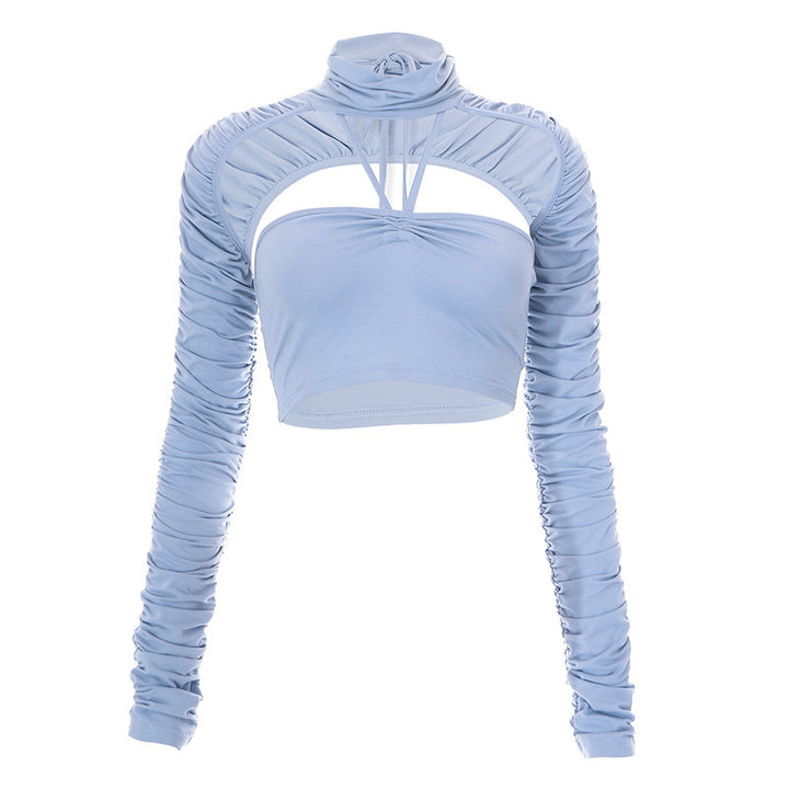 Damen trendiges Oberteil mit raffiniertem Schlauchdesign Drune