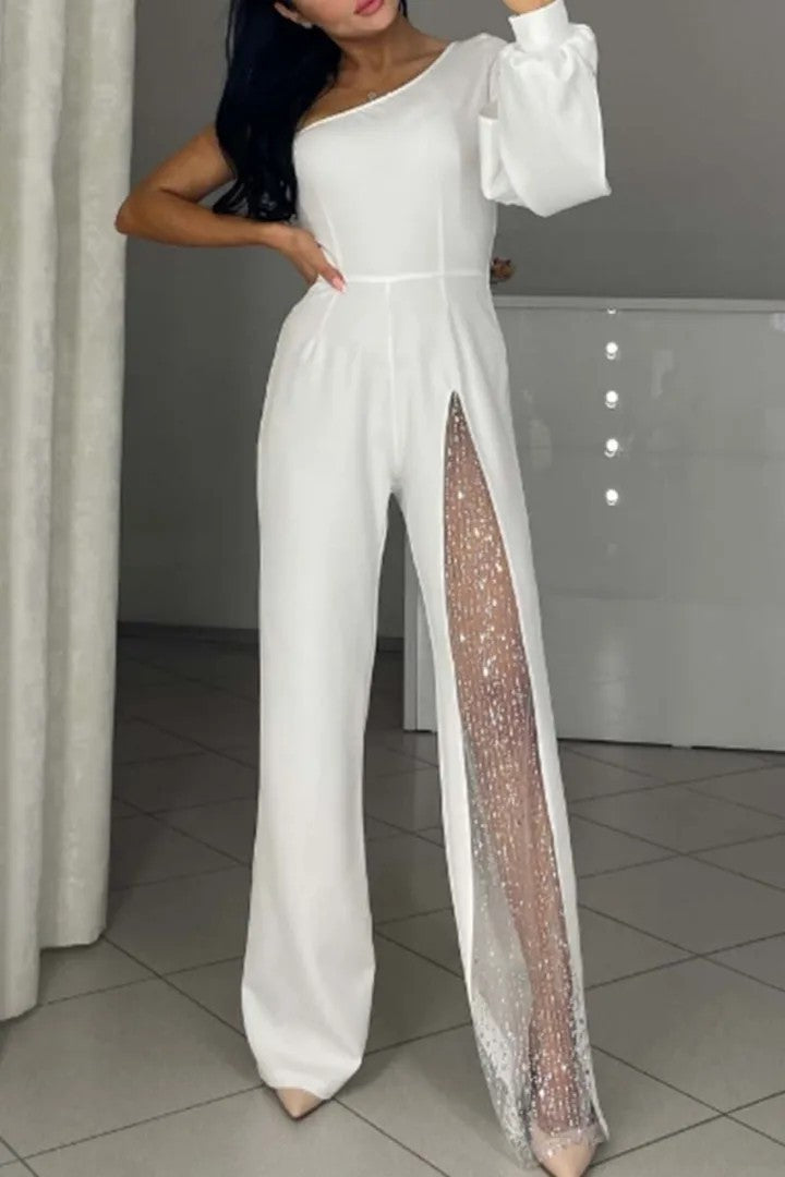 Drune | Sexy einseitiger High-Slit-Jumpsuit
