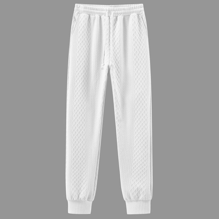 Herren Komfortable Strick-Jogginghose mit modernem Design und elastischem Bund Drune