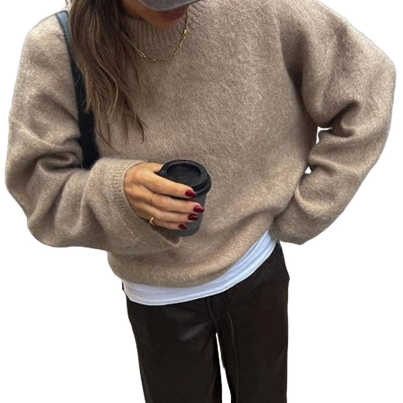 Damen Oversized Strickpullover aus weichem Cashmere-Mix Drune