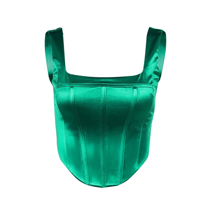 Damen Figurumspielendes Corsage-Oberteil Drune