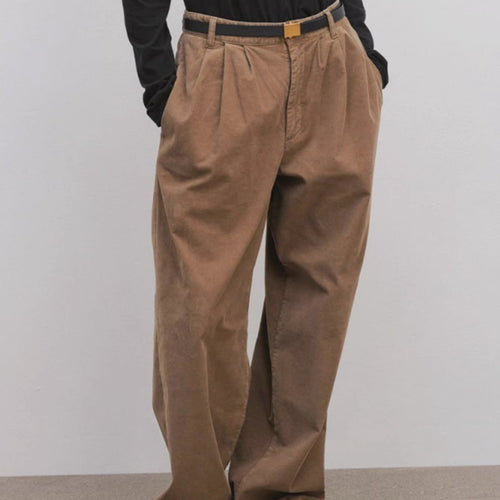 Damen Elegante und weit geschnittene Chino-Hose Drune
