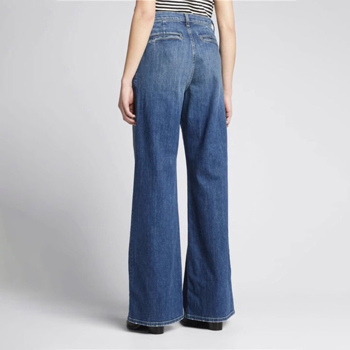 Damen Weite Jeans mit hohem Bund und lässigem Schnitt Drune