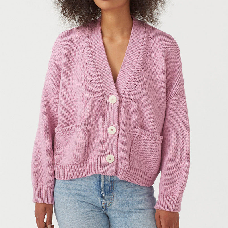 Damen Strickjacke mit praktischen Taschen Drune