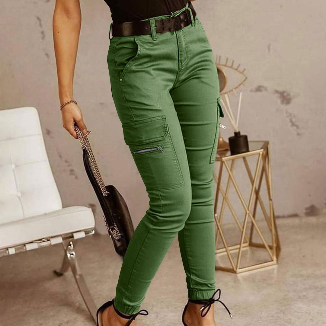 Damen Cargo-Hose mit figurbetontem Schnitt und vielen praktischen Taschen Drune