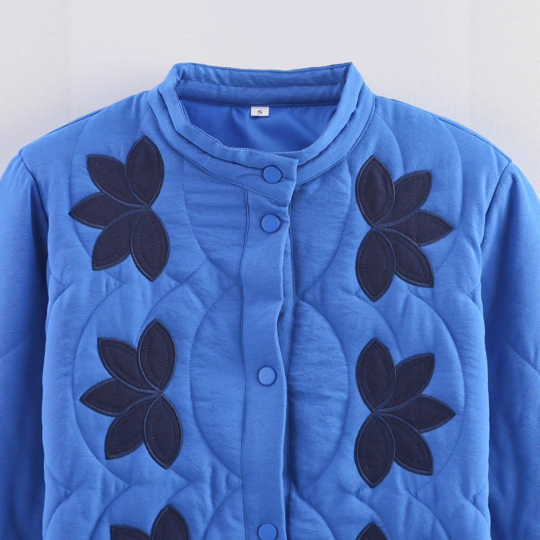 Damen Steppjacke mit floralem Design Drune