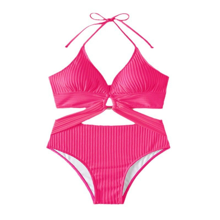 Damen Einteiler Badeanzug mit kunstvollem Cut-Out und elastischem Design Drune