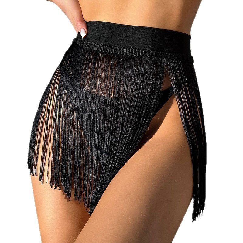 Damen Fransen Minirock Drune