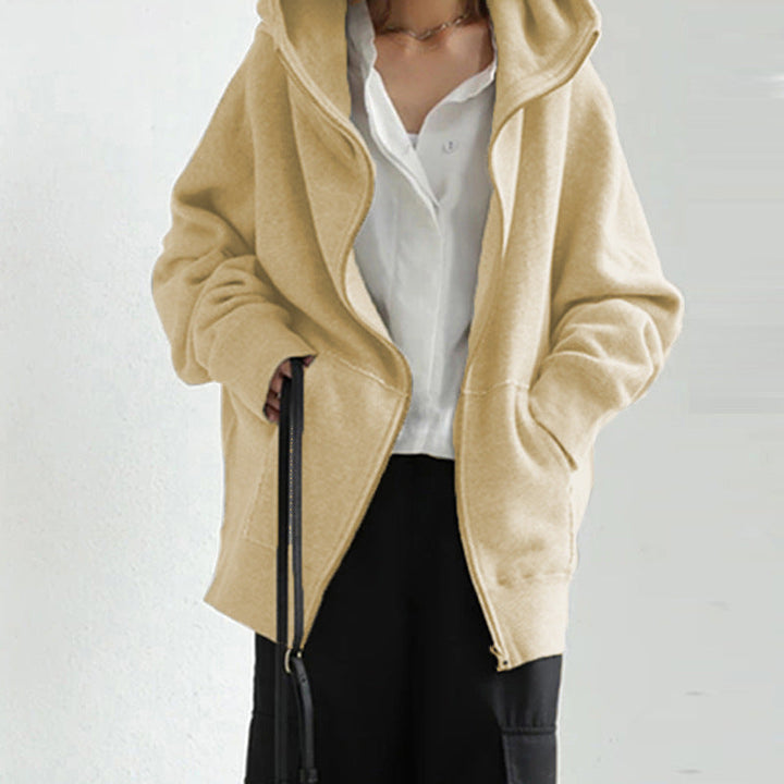 Drune | Loose jacket with hood and zipper