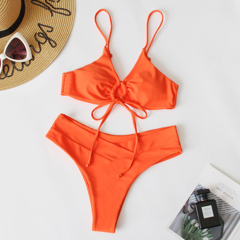 Damen Sportives Bikini-Set mit verstellbaren Trägern Drune