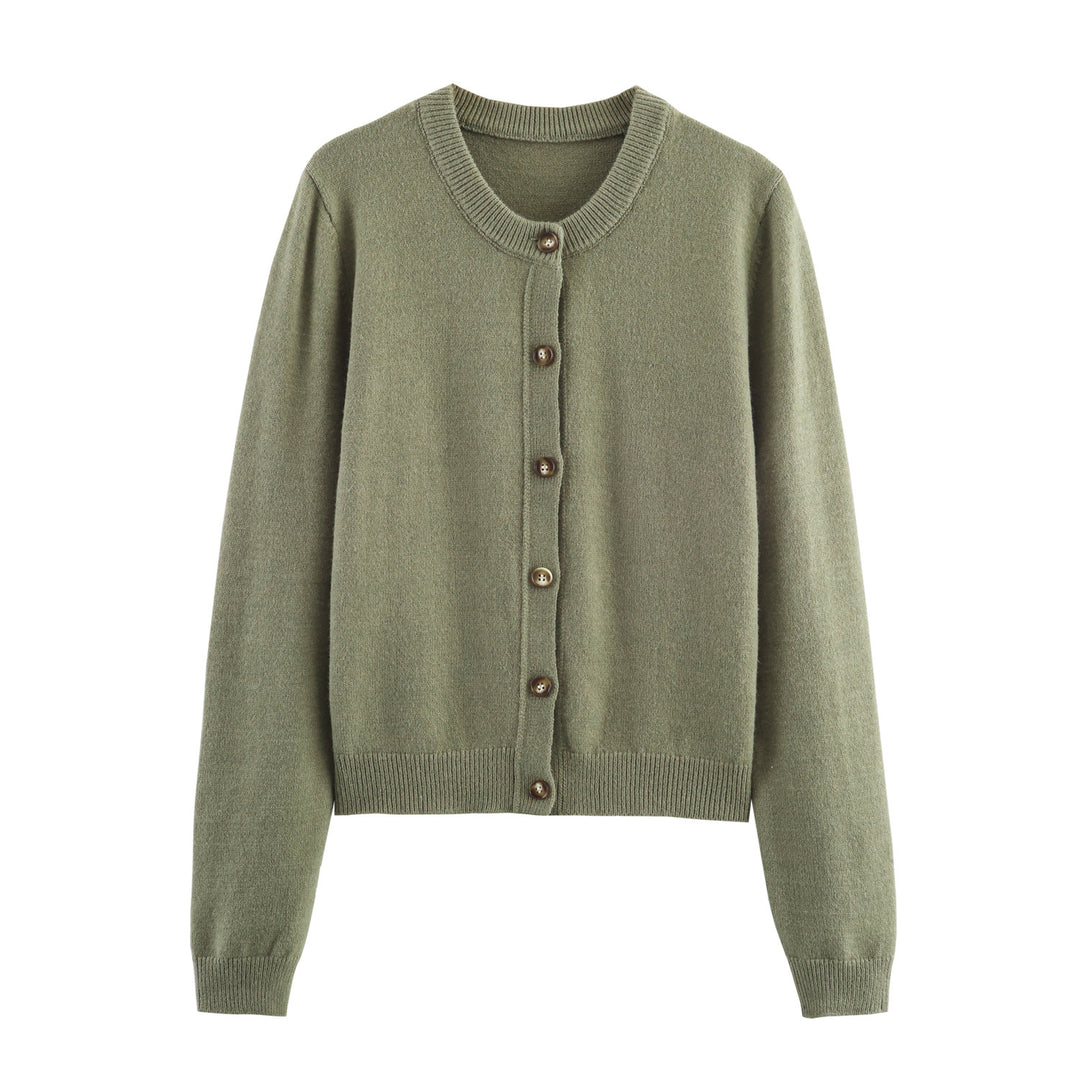 Damen Strickjacke mit Knopfverschluss und feiner Webstruktur Drune