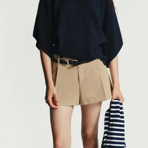 Damen oversized Strickpullover mit lässigem Schnitt und weitem Ärmel Drune
