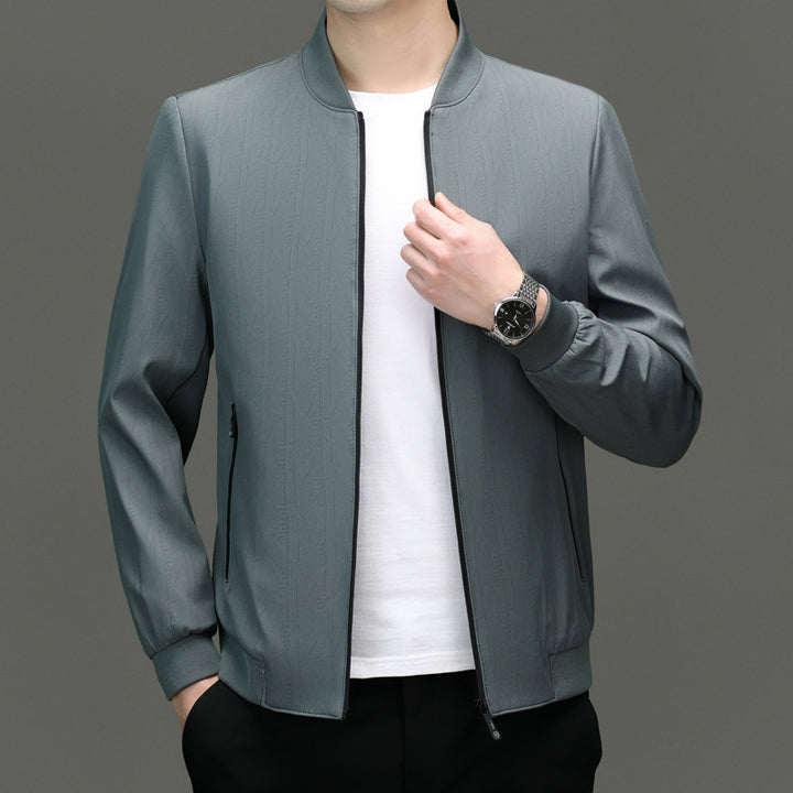 Herren leichte Bomberjacke mit praktischen Reißverschlusstaschen und atmungsaktivem Material Drune