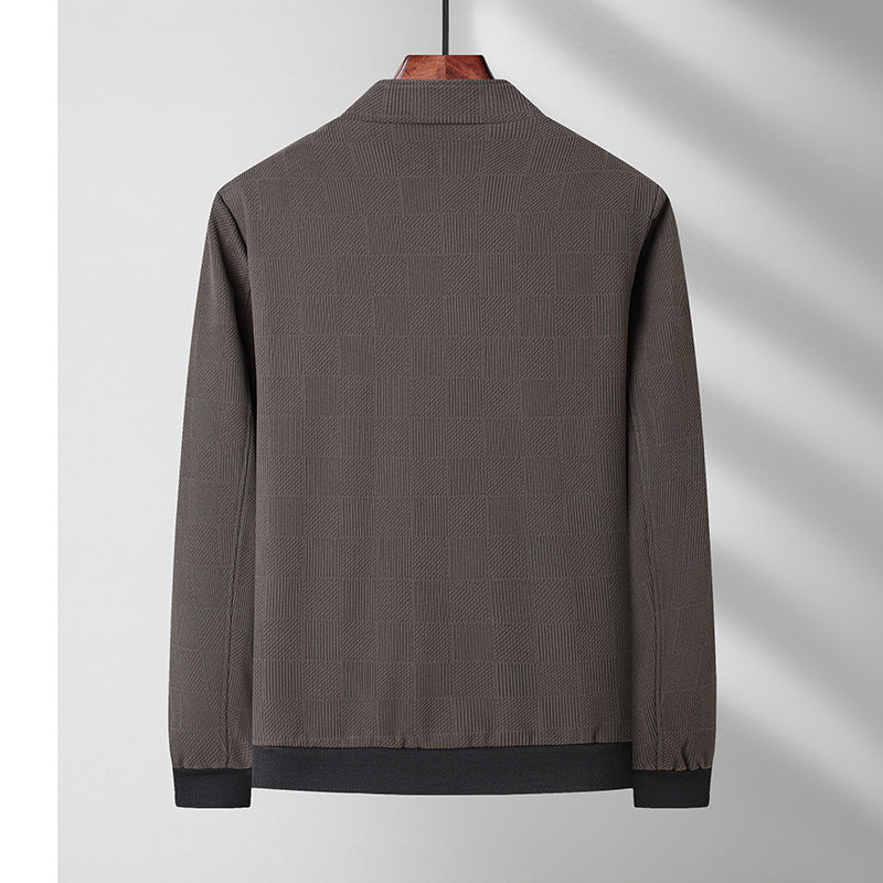 Herren lässige Übergangsjacke mit strukuriertem Design und praktischen Taschen Drune