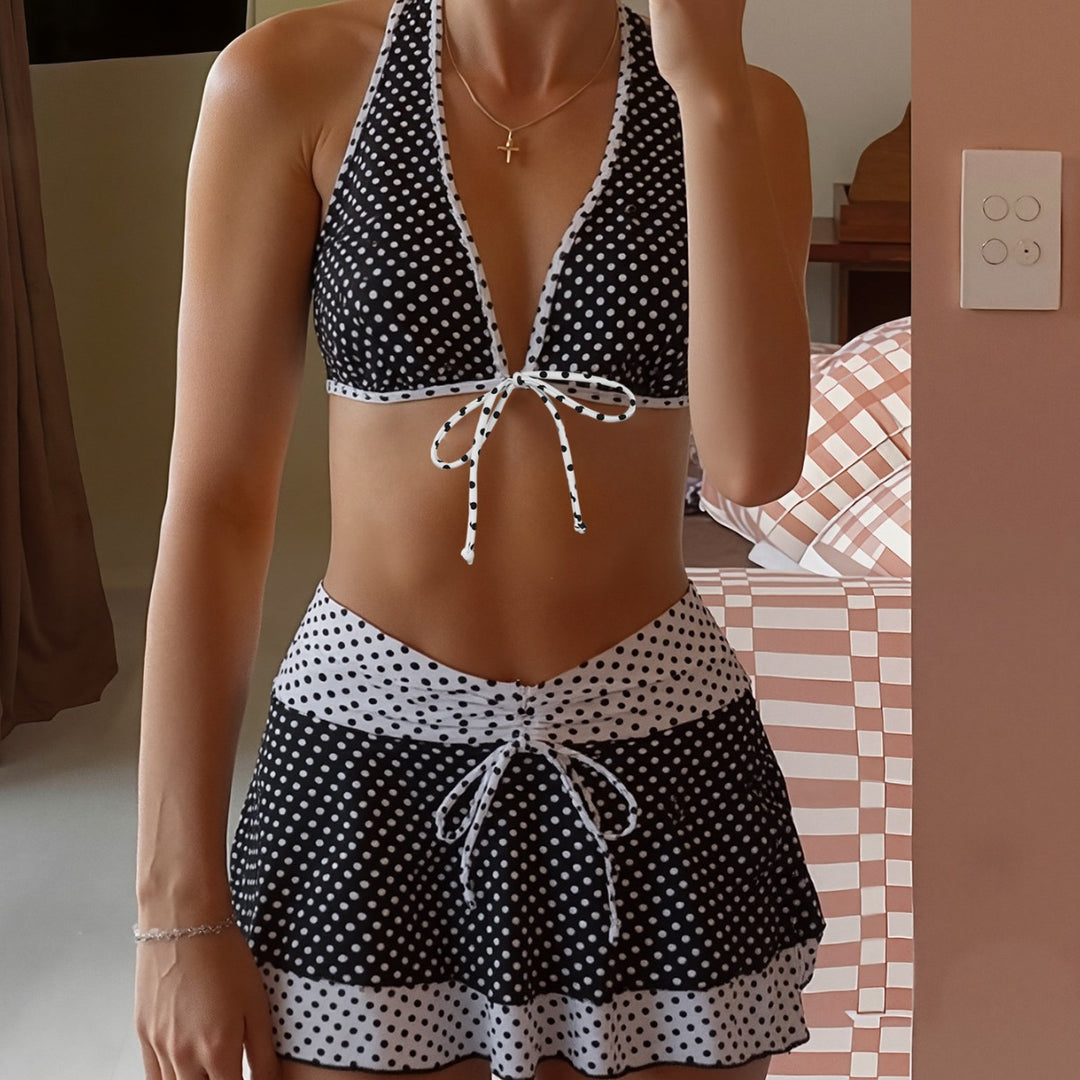Damen Bikiniset mit modischem Dots-Design Drune