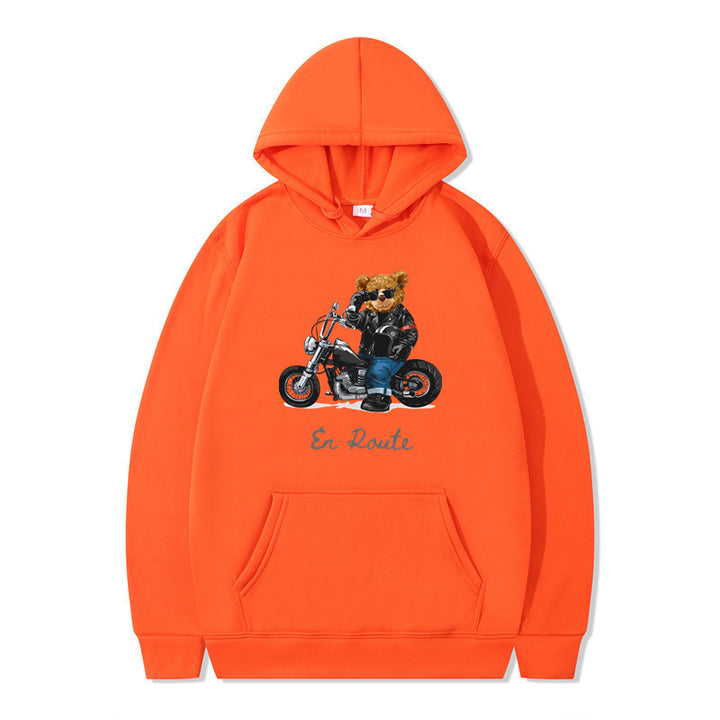 Damen Kapuzenpullover mit einzigartigem Bärenmotiv und lässiger Passform Drune