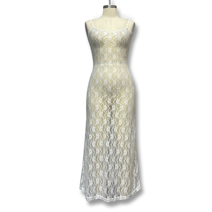 Damen Spitzenkleid Drune