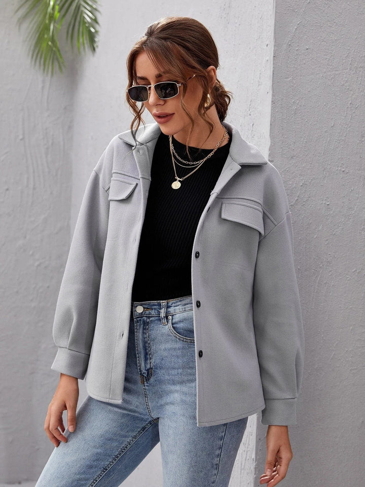 Drune | Wollmischjacke - Leicht & Warm - Weicher Wollmischstoff - Alltäglicher Herbststil