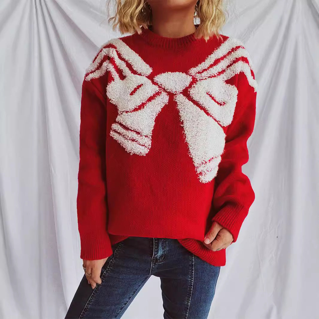 Damen Pullover mit kreativem 3D-Motiv Drune