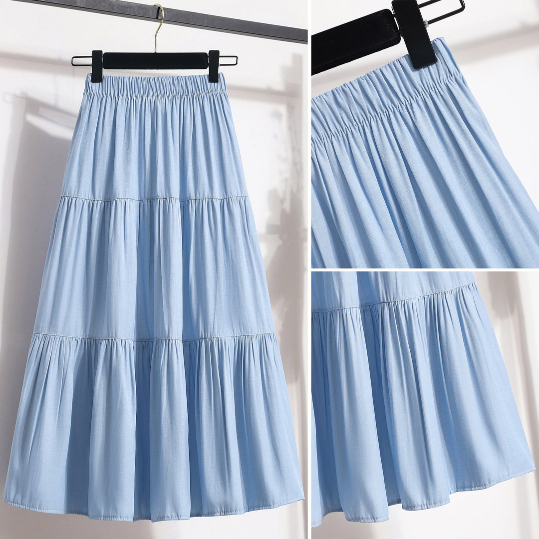 Damen Midi-Rock im lässigen Vintage-Stil Drune