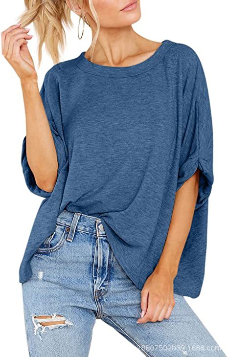 Damen lässiges Oversized T-Shirt Drune