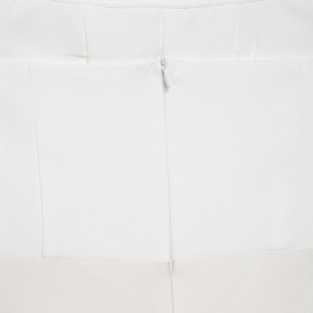 Damen langes Satin Abendkleid mit elegantem Drapé Drune