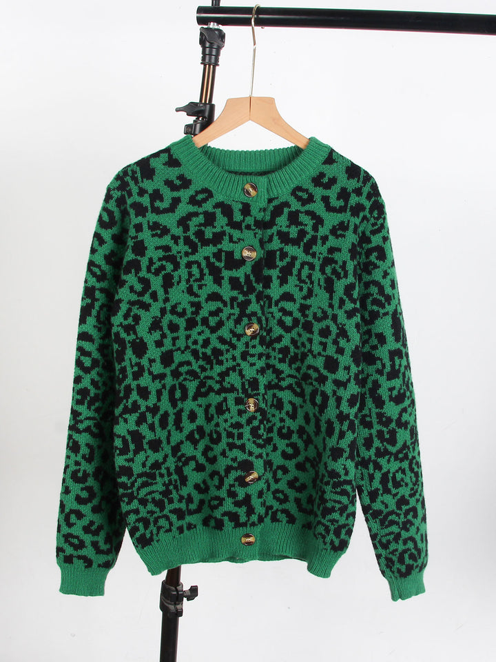 Damen lässiger Tierprints Pullover Drune